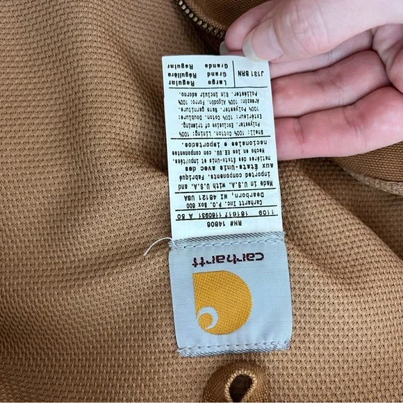 Carhartt Washed Duck Insulated Active Jacket Coat - Picture 15 of 15